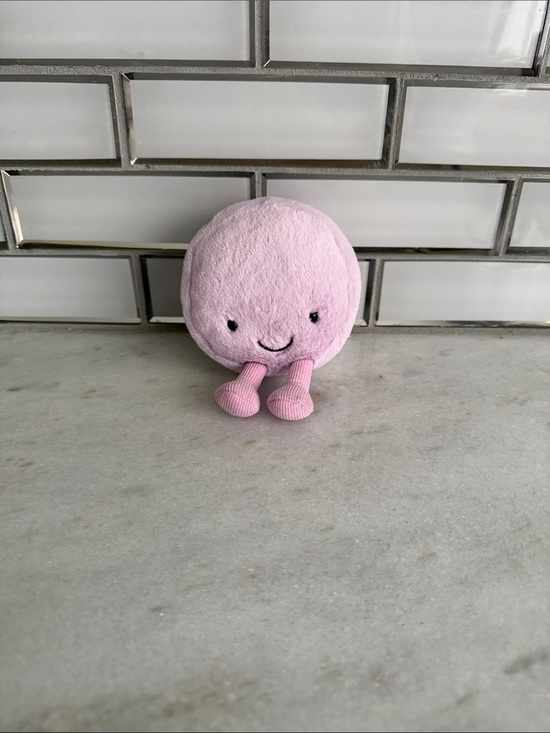 Jellycat Other - Jellycat Lilac Purple Macaron Round Plush with Embroidered Face NWOT Authentic